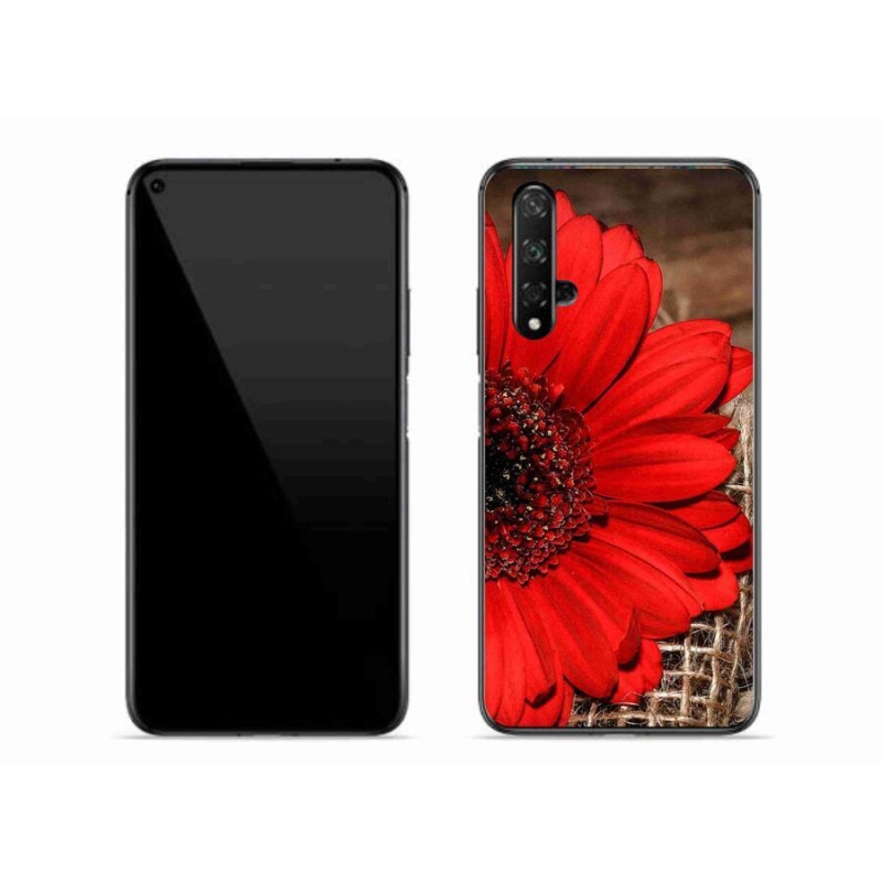 Gelový kryt mmCase na mobil Honor 20 - gerbera