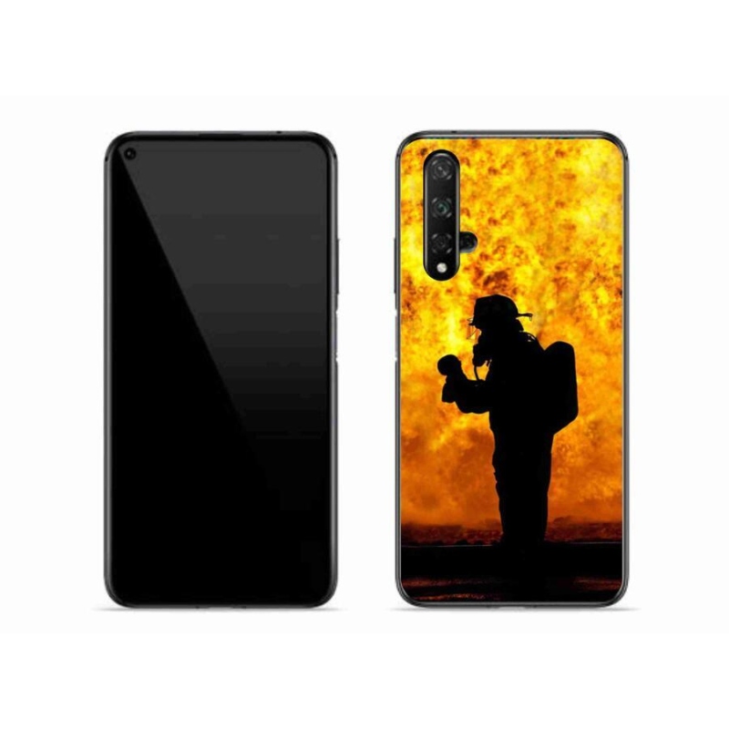 Gelový kryt mmCase na mobil Honor 20 - hasič