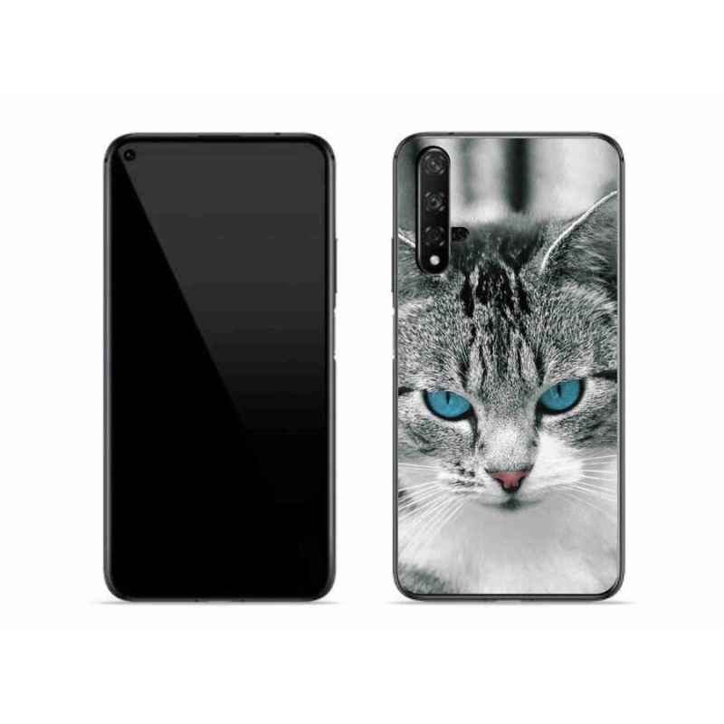 Gelový kryt mmCase na mobil Honor 20 - kočičí pohled 1