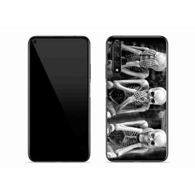 Gelový kryt mmCase na mobil Honor 20 - kostlivci