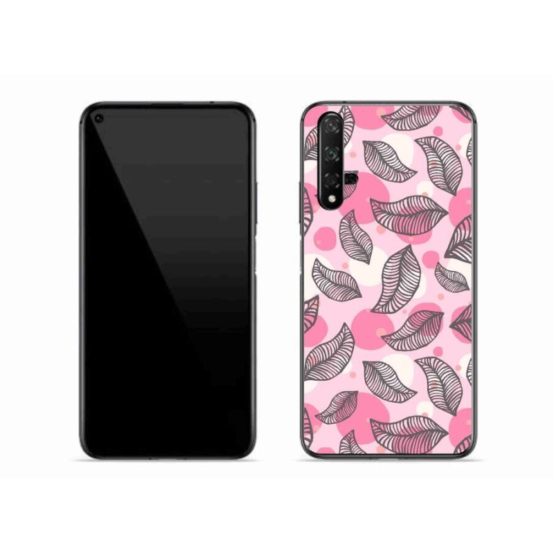 Gelový kryt mmCase na mobil Honor 20 - kreslené padající listy