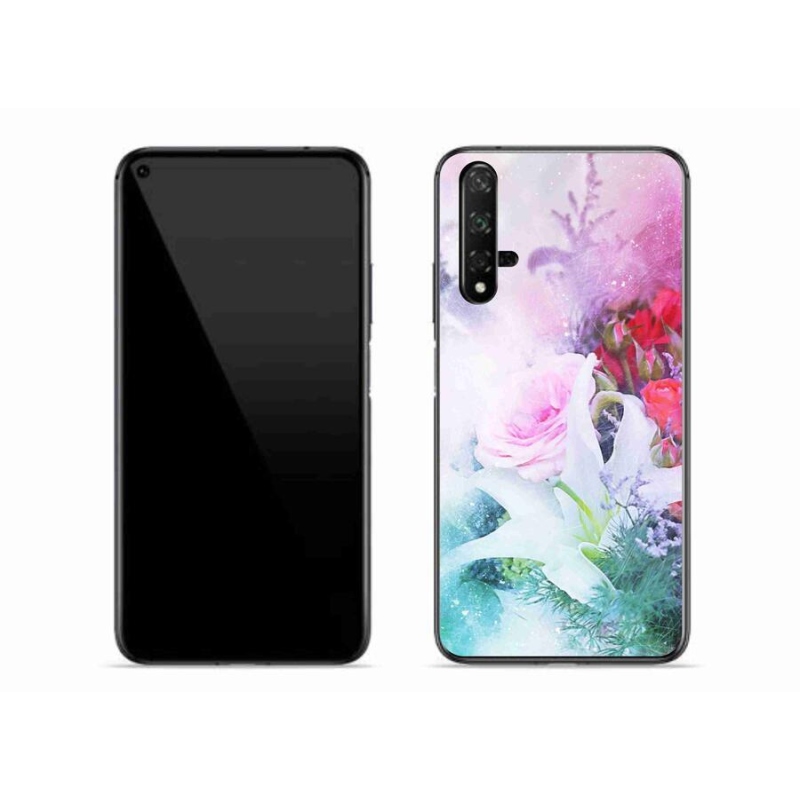 Gelový kryt mmCase na mobil Honor 20 - květiny 4