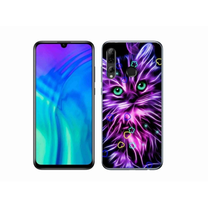 Gelový kryt mmCase na mobil Honor 20 Lite - abstraktní kočka