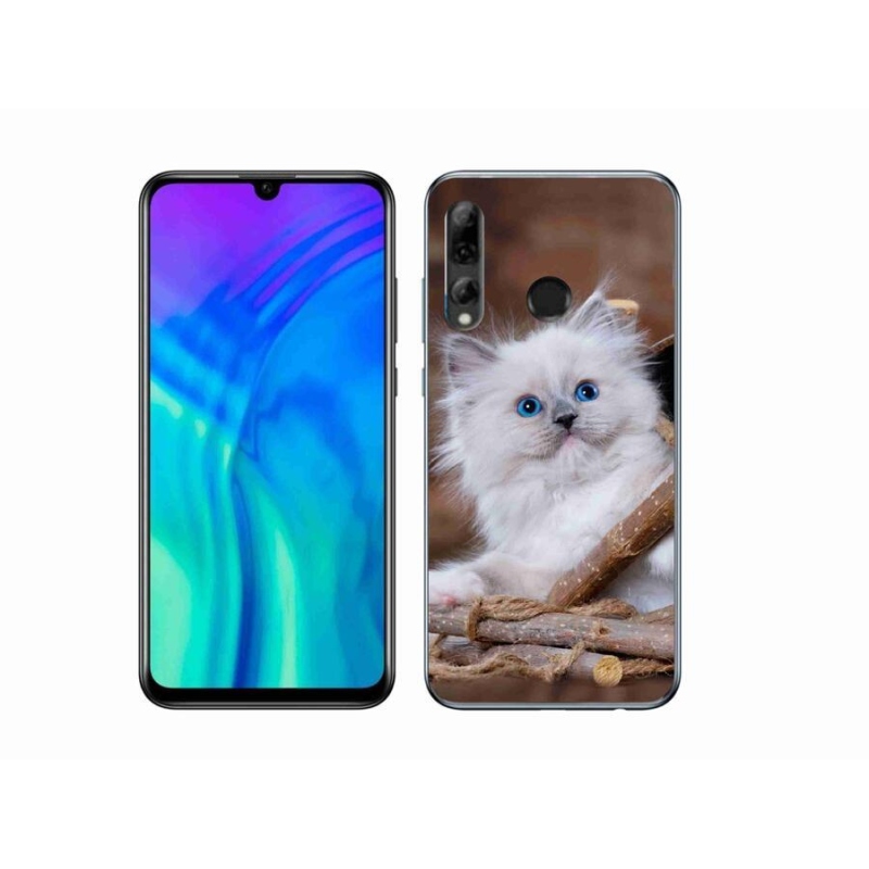 Gelový kryt mmCase na mobil Honor 20 Lite - bílé kotě