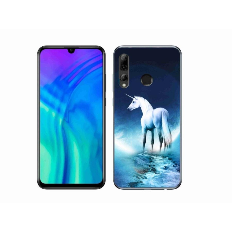 Gelový kryt mmCase na mobil Honor 20 Lite - bílý jednorožec