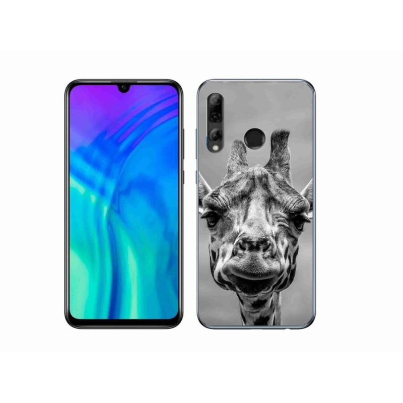 Gelový kryt mmCase na mobil Honor 20 Lite - černobílá žirafa