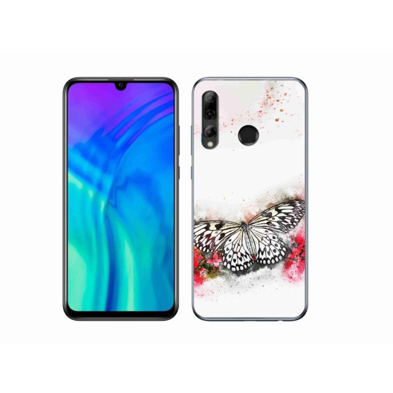 Gelový kryt mmCase na mobil Honor 20 Lite - černobílý motýl