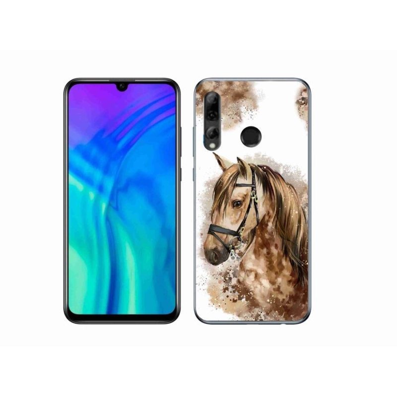 Gelový kryt mmCase na mobil Honor 20 Lite - hnědý kreslený kůň