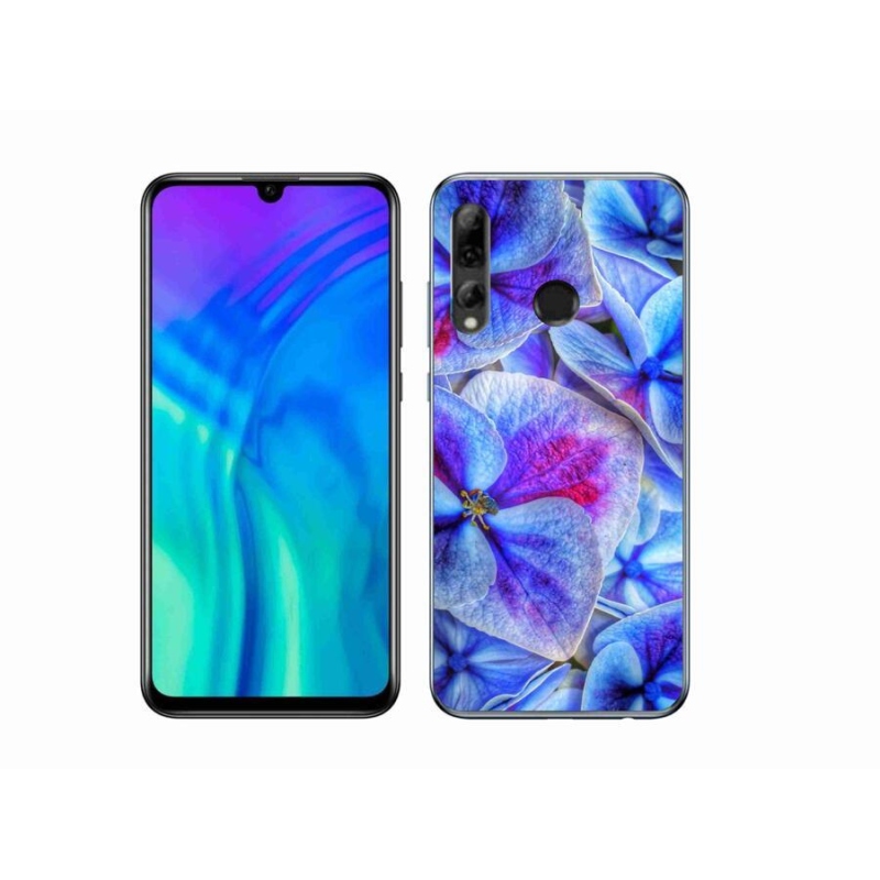 Gelový kryt mmCase na mobil Honor 20 Lite - modré květy 1