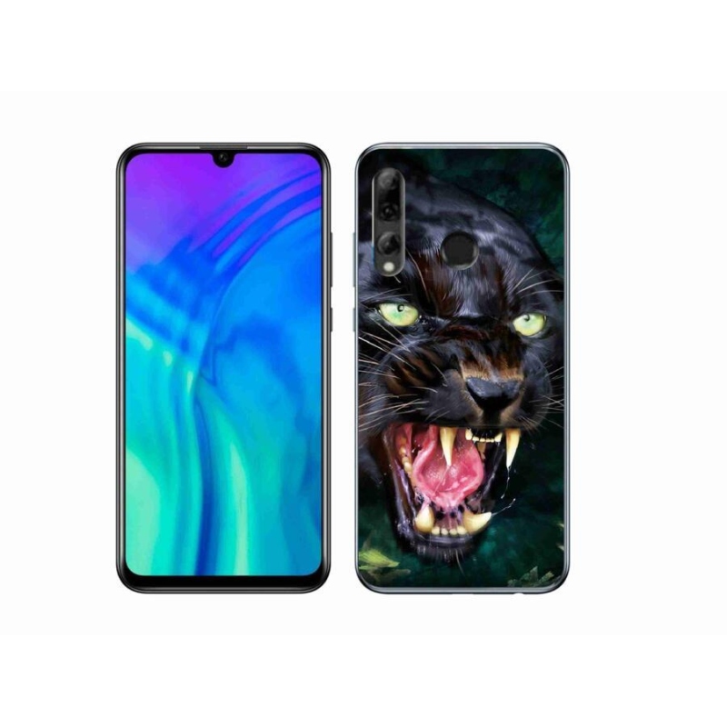 Gelový kryt mmCase na mobil Honor 20 Lite - rozzuřený černý panter
