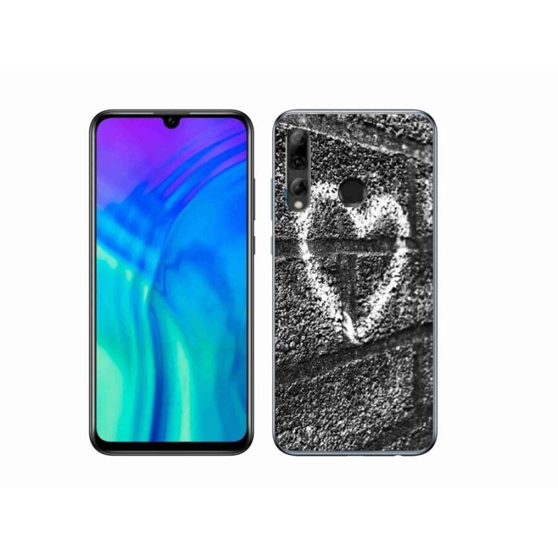 Gelový kryt mmCase na mobil Honor 20 Lite - srdce na zdi