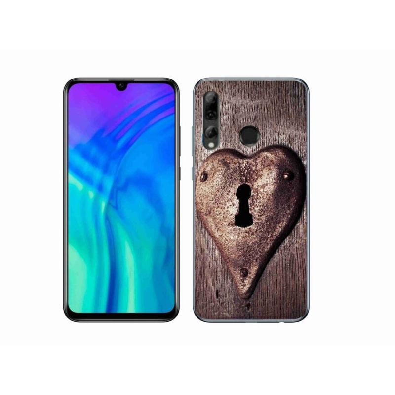 Gelový kryt mmCase na mobil Honor 20 Lite - zámek ve tvaru srdce