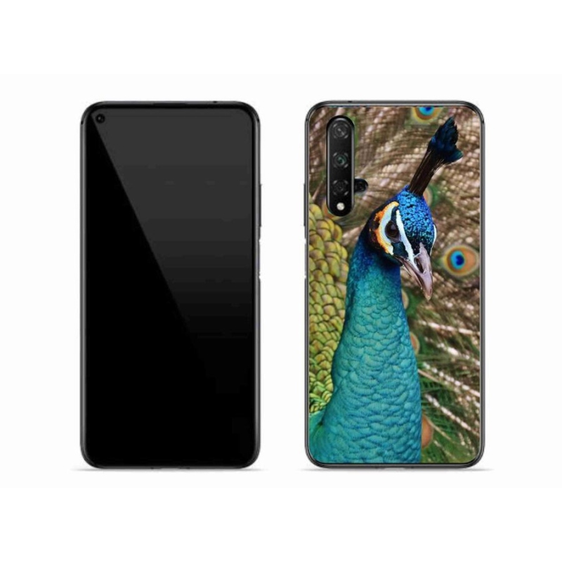 Gelový kryt mmCase na mobil Honor 20 - páv