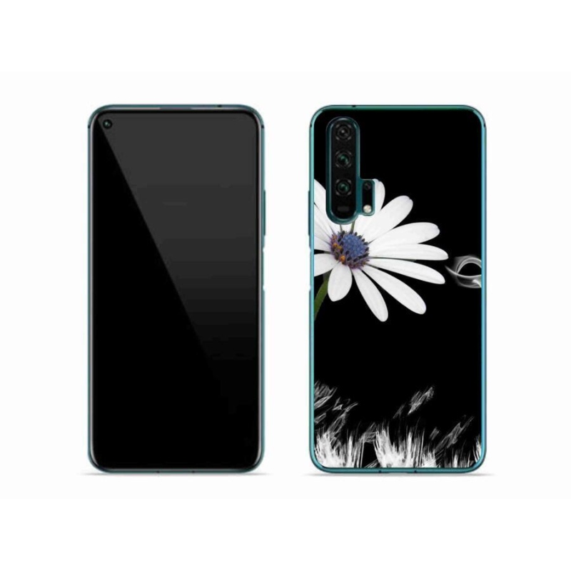 Gelový kryt mmCase na mobil Honor 20 Pro - bílá květina