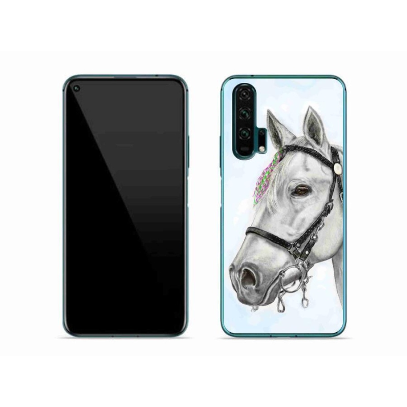 Gelový kryt mmCase na mobil Honor 20 Pro - bílý kůň 1
