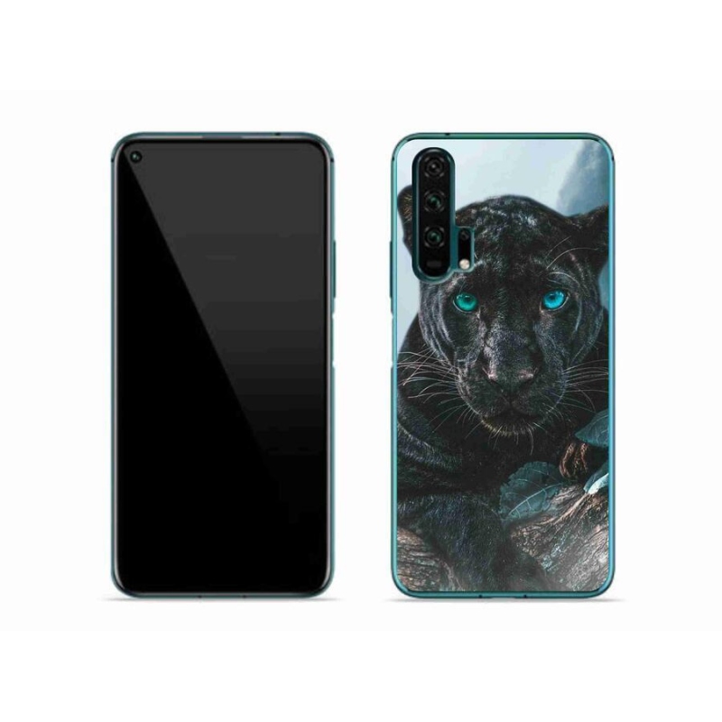 Gelový kryt mmCase na mobil Honor 20 Pro - černý panter