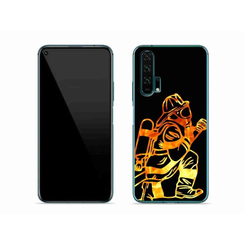 Gelový kryt mmCase na mobil Honor 20 Pro - hasič 1