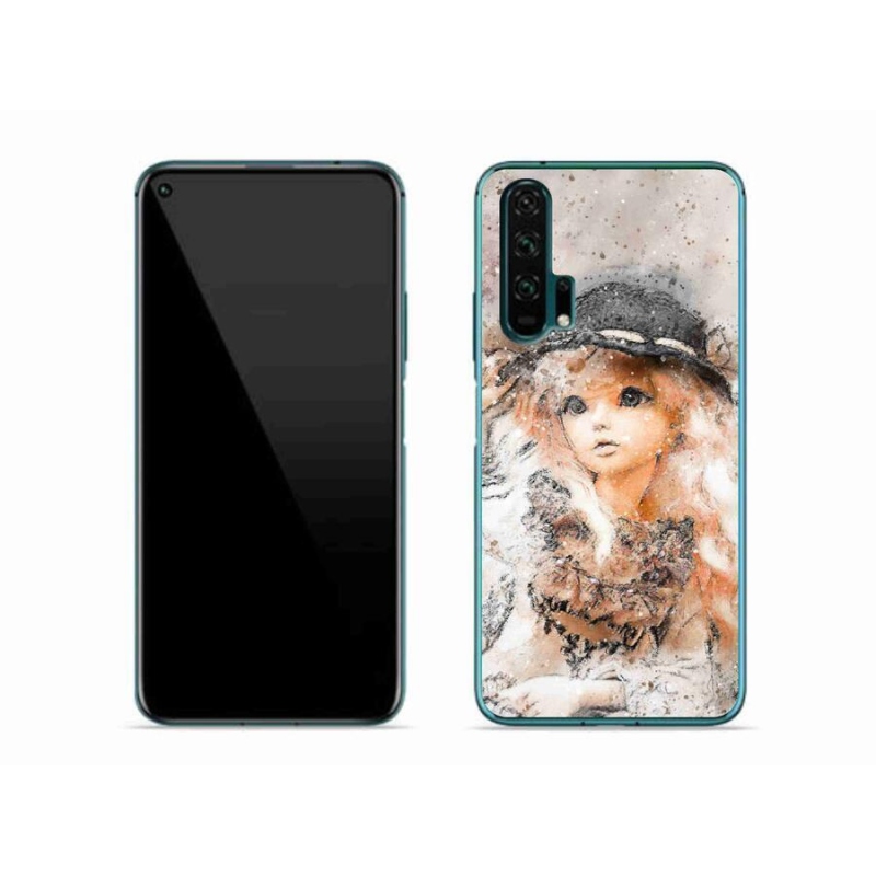 Gelový kryt mmCase na mobil Honor 20 Pro - holčička s kloboukem