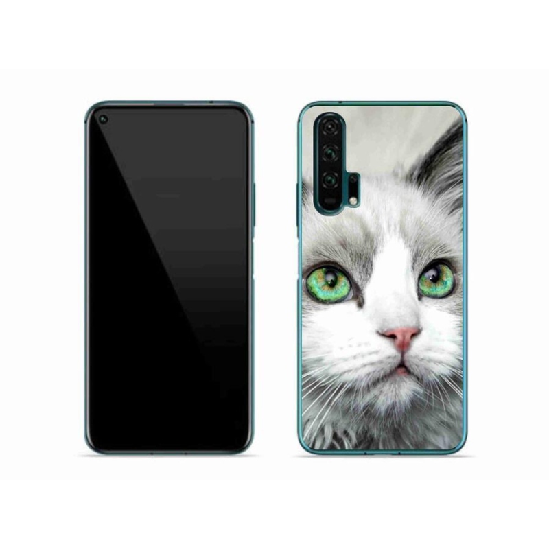 Gelový kryt mmCase na mobil Honor 20 Pro - kočičí pohled