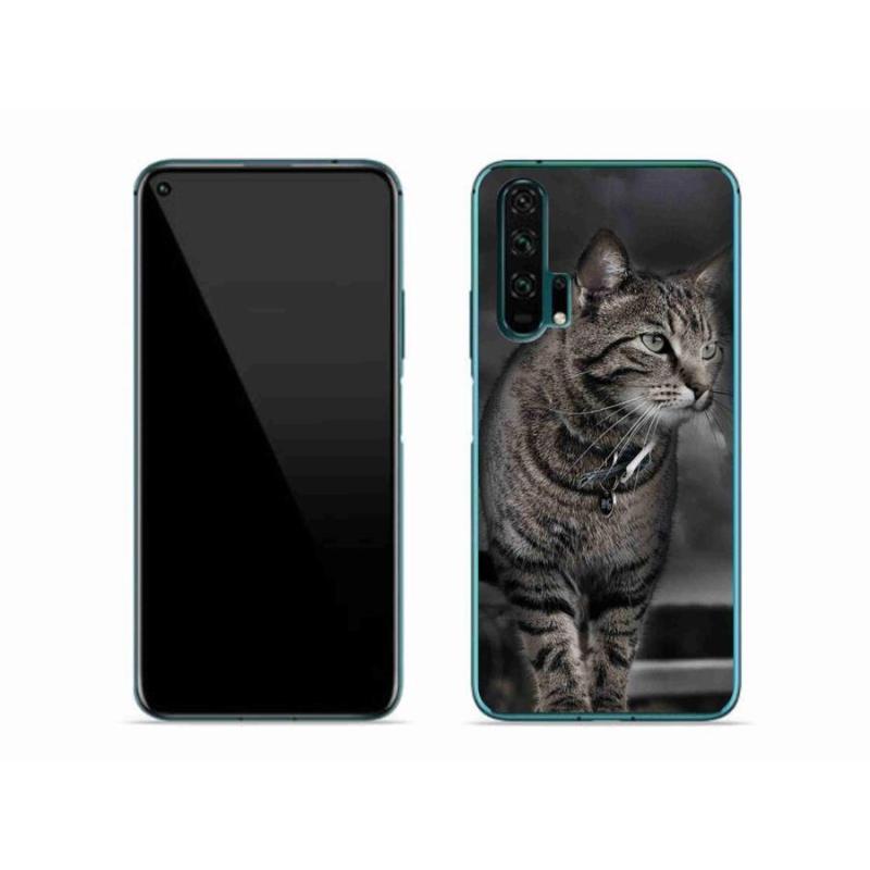 Gelový kryt mmCase na mobil Honor 20 Pro - kočka