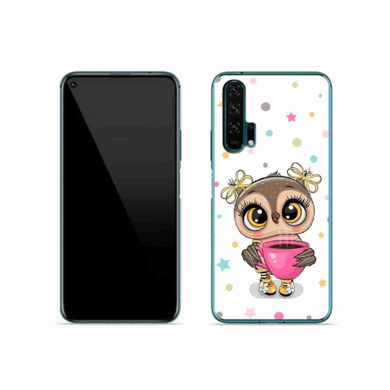 Gelový kryt mmCase na mobil Honor 20 Pro - kreslená sovička
