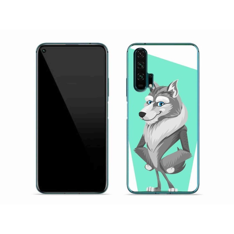 Gelový kryt mmCase na mobil Honor 20 Pro - kreslený vlk