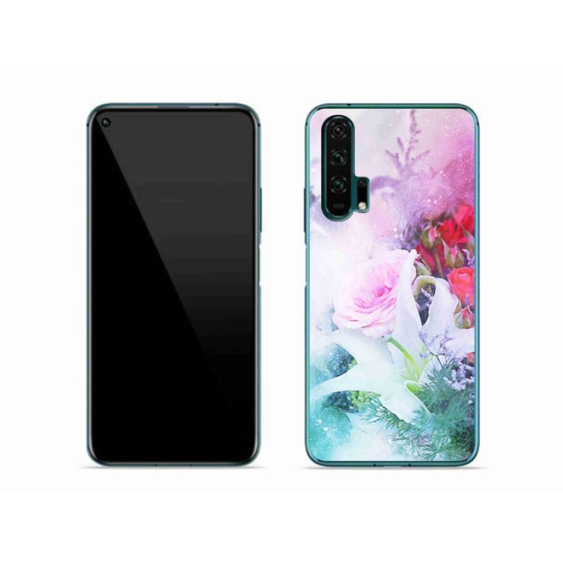 Gelový kryt mmCase na mobil Honor 20 Pro - květiny 4
