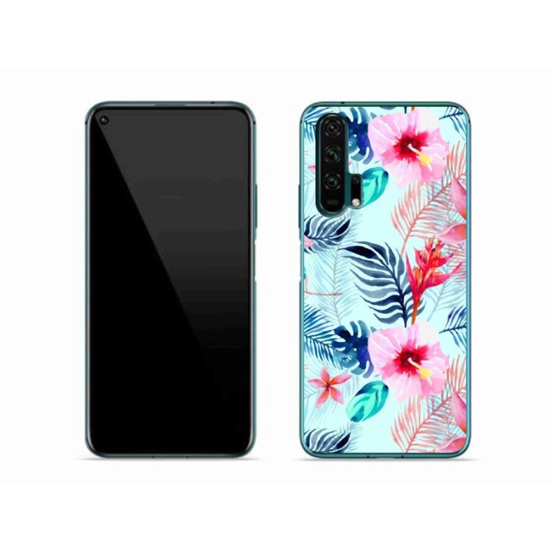 Gelový kryt mmCase na mobil Honor 20 Pro - květiny