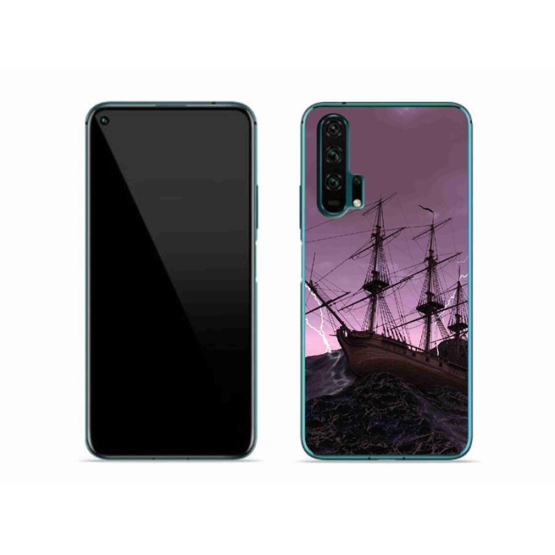 Gelový kryt mmCase na mobil Honor 20 Pro - loď v bouři