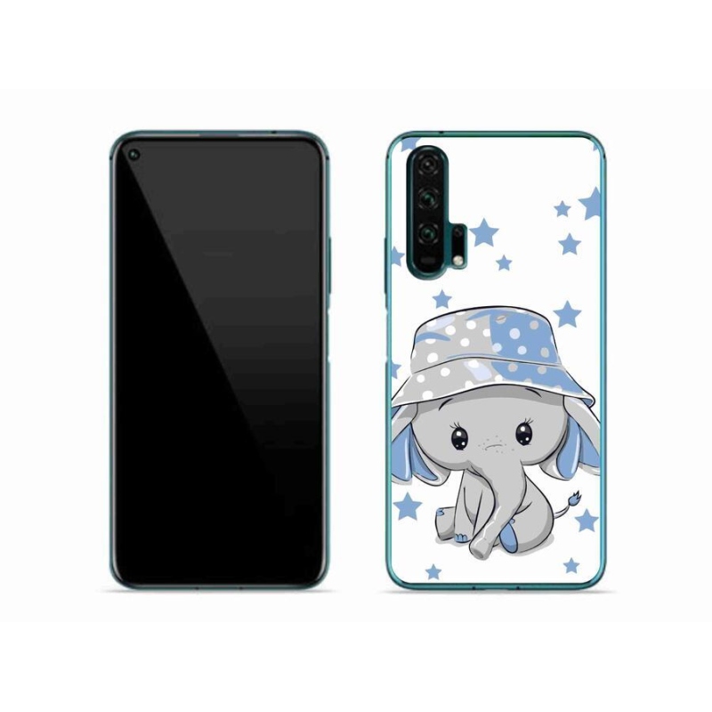 Gelový kryt mmCase na mobil Honor 20 Pro - modrý slon
