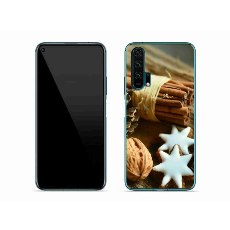 Gelový kryt mmCase na mobil Honor 20 Pro - skořice a perníčky