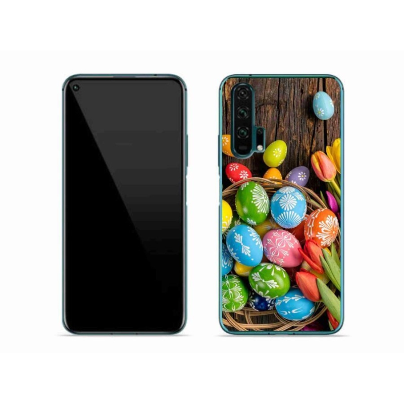 Gelový kryt mmCase na mobil Honor 20 Pro - velikonoční vajíčka
