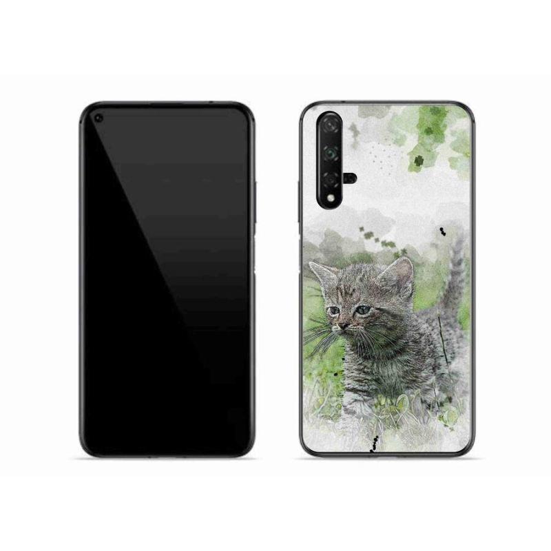 Gelový kryt mmCase na mobil Honor 20 - roztomilé kotě 1