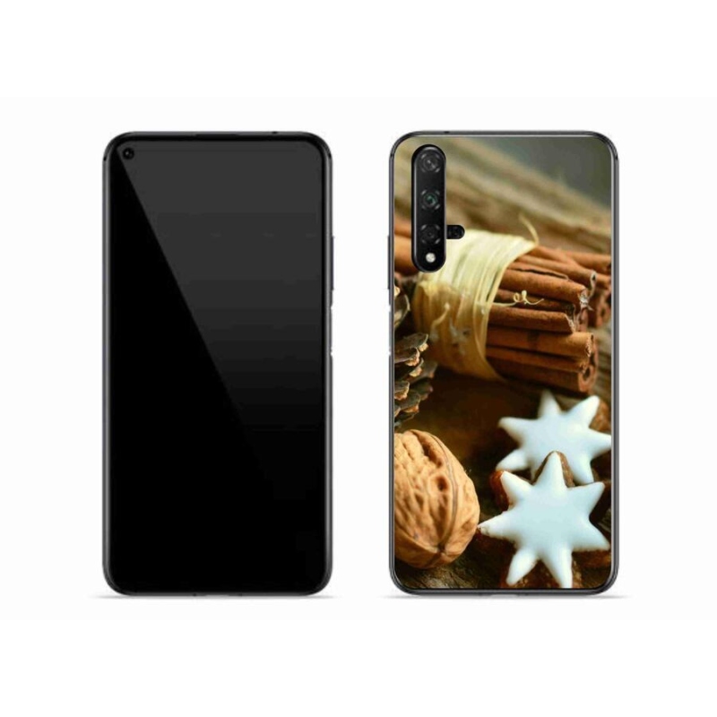 Gelový kryt mmCase na mobil Honor 20 - skořice a perníčky