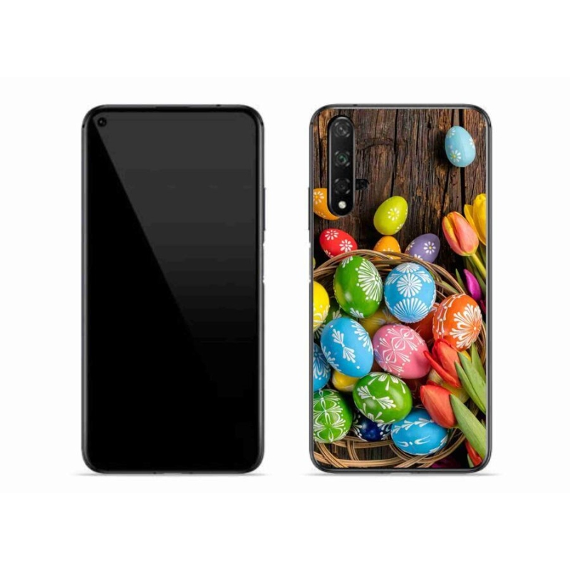Gelový kryt mmCase na mobil Honor 20 - velikonoční vajíčka