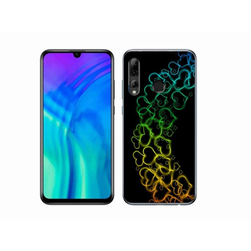 Gelový kryt mmCase na mobil Honor 20e - barevná srdíčka