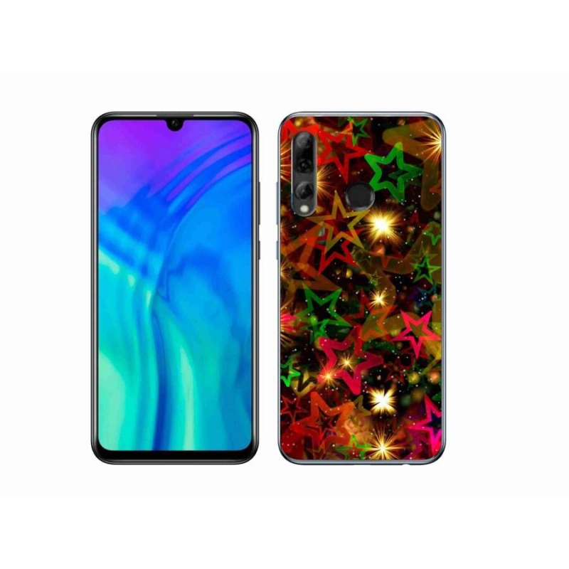 Gelový kryt mmCase na mobil Honor 20e - barevné hvězdičky