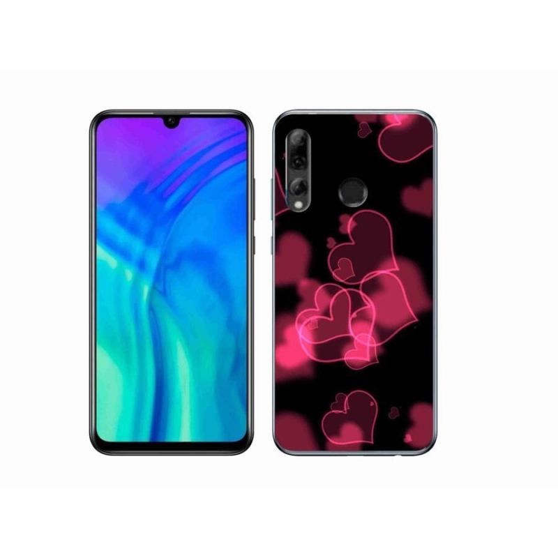 Gelový kryt mmCase na mobil Honor 20e - červená srdíčka