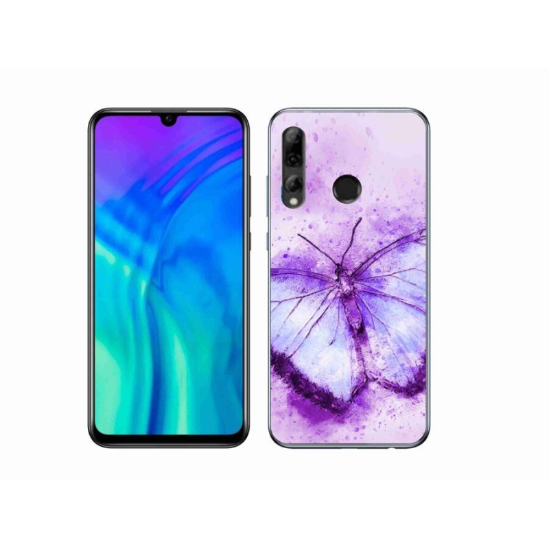 Gelový kryt mmCase na mobil Honor 20e - fialový motýl