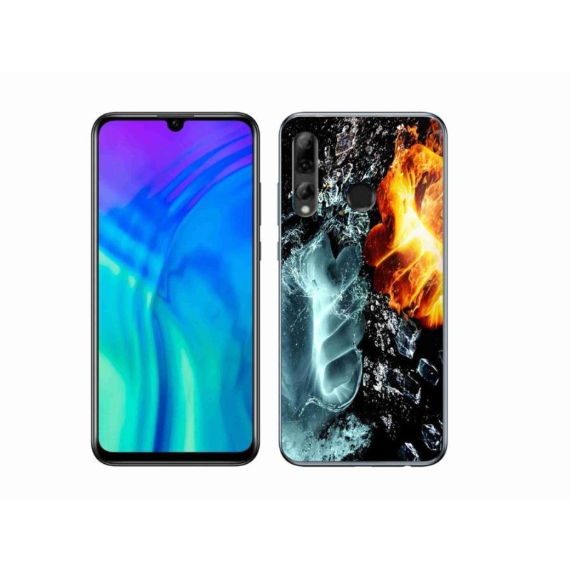 Gelový kryt mmCase na mobil Honor 20e - voda a oheň