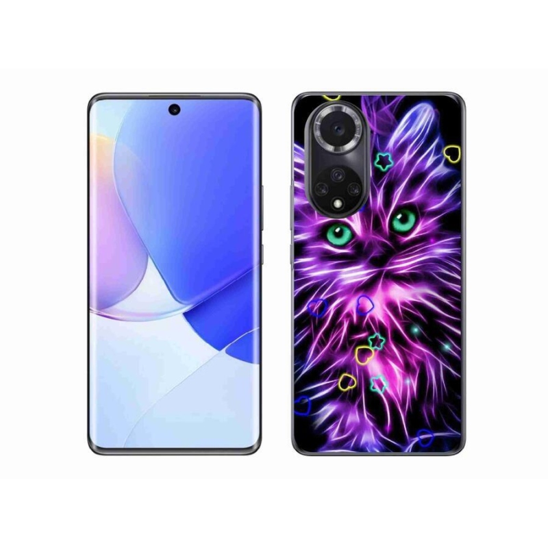 Gelový kryt mmCase na mobil Honor 50 - abstraktní kočka