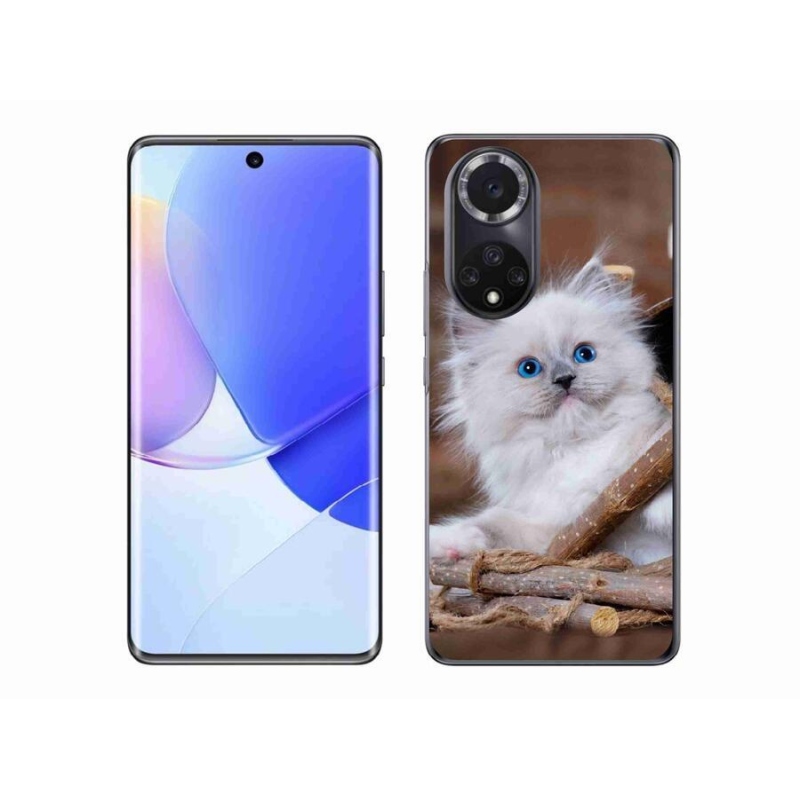 Gelový kryt mmCase na mobil Honor 50 - bílé kotě