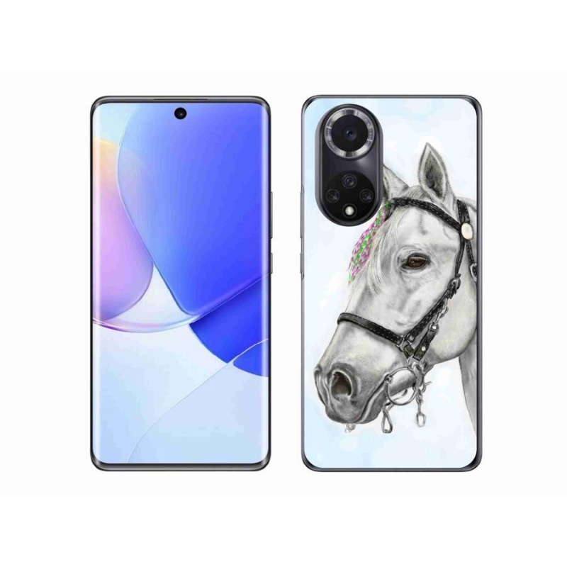 Gelový kryt mmCase na mobil Honor 50 - bílý kůň 1