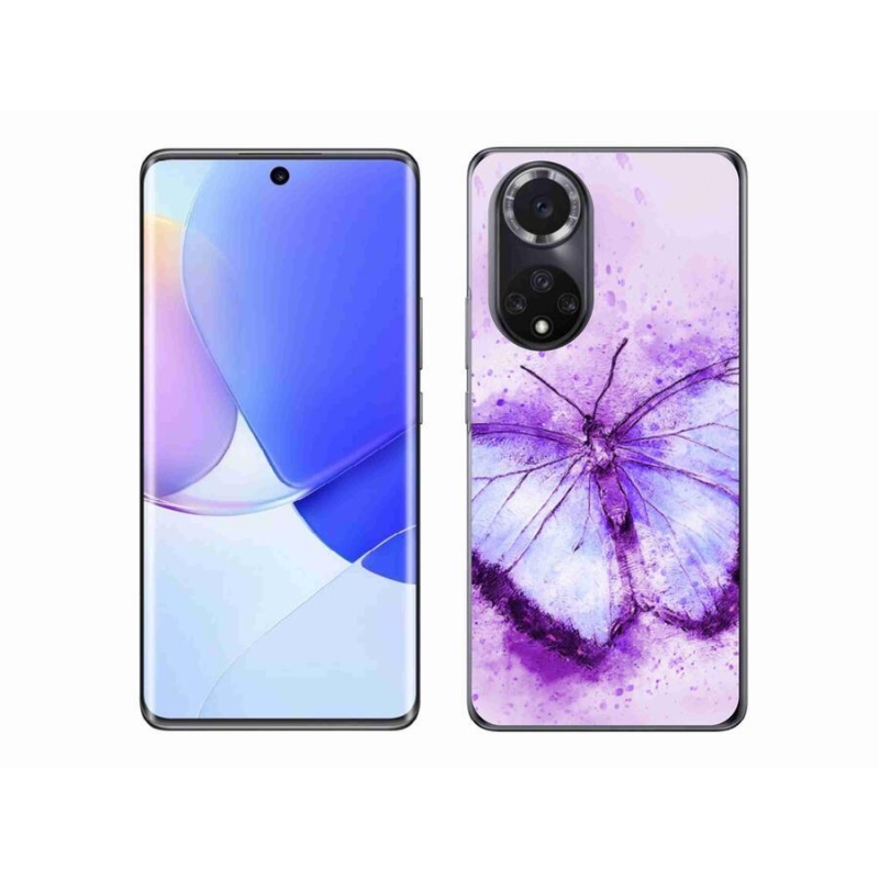 Gelový kryt mmCase na mobil Honor 50 - fialový motýl