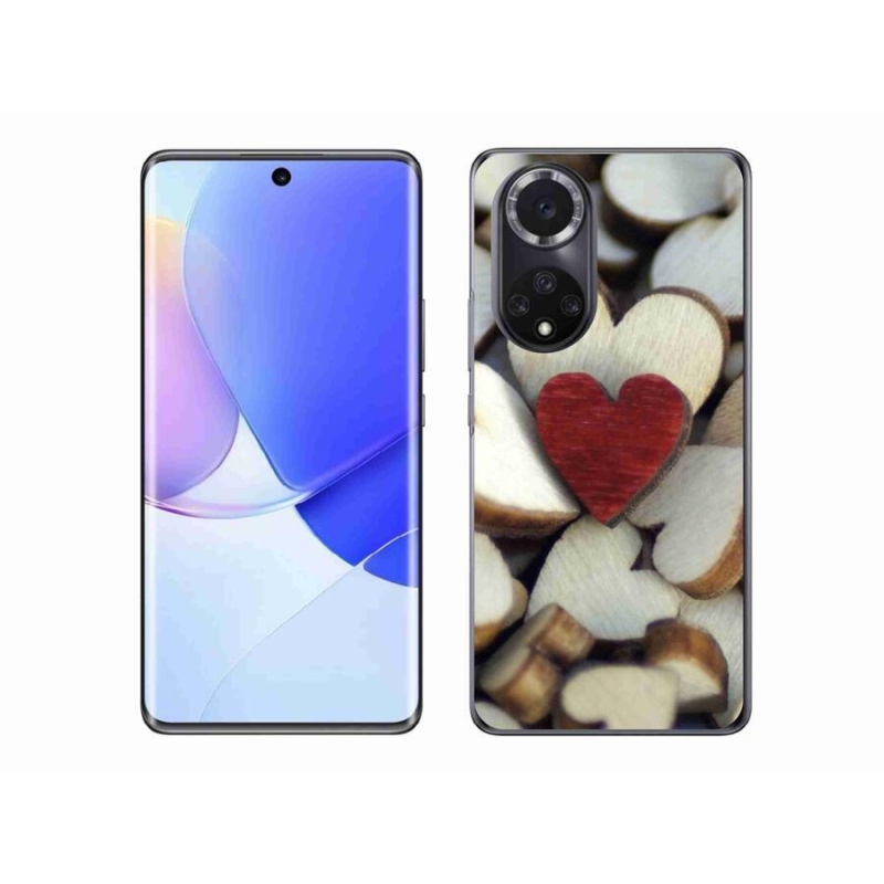 Gelový kryt mmCase na mobil Honor 50 - gravírované červené srdce