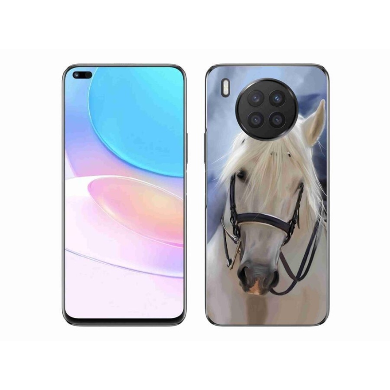 Gelový kryt mmCase na mobil Honor 50 Lite - bílý kůň