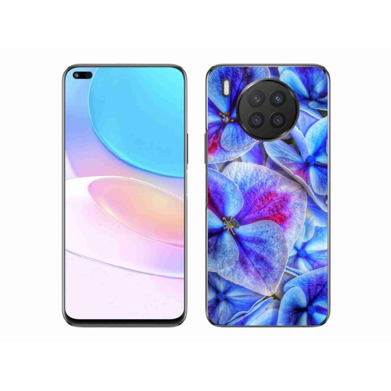 Gelový kryt mmCase na mobil Honor 50 Lite - modré květy 1