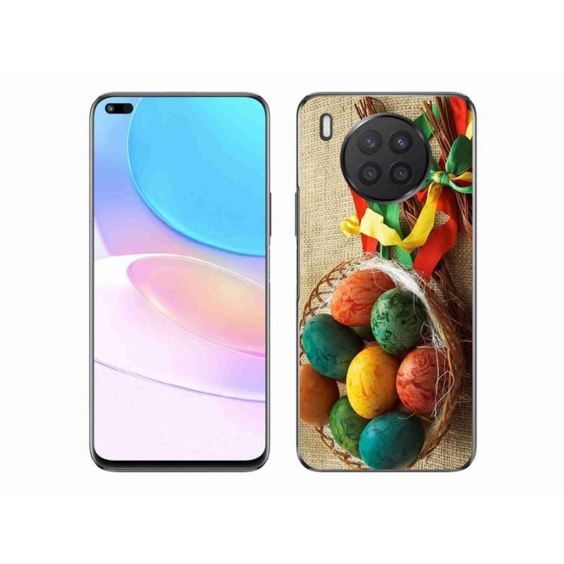 Gelový kryt mmCase na mobil Honor 50 Lite - pomlázky a vajíčka
