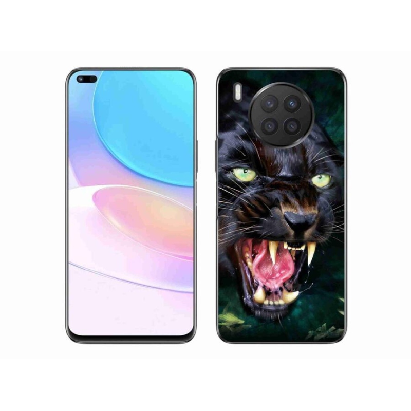 Gelový kryt mmCase na mobil Honor 50 Lite - rozzuřený černý panter