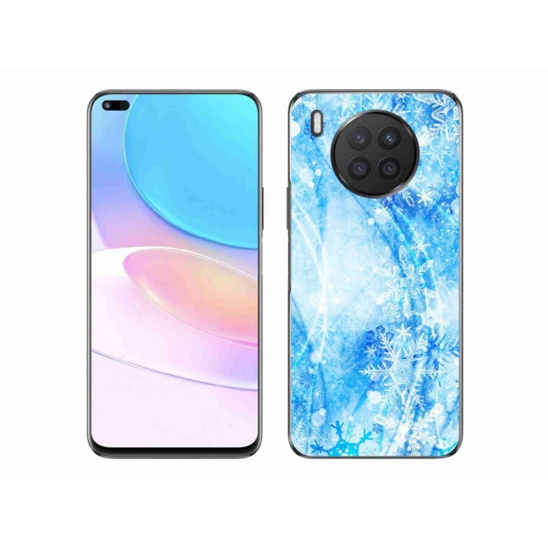 Gelový kryt mmCase na mobil Honor 50 Lite - sněhové vločky